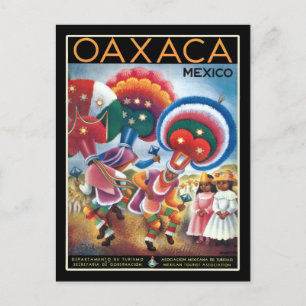 Carte Postale Vintage Oaxaca Mexique Retro Tourisme