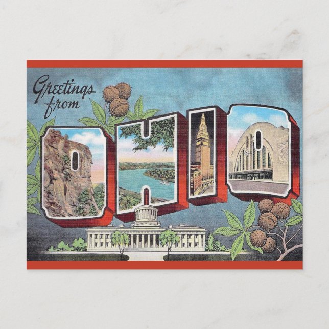 Carte Postale Vintage Ohio (Devant)