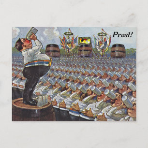 Carte postale vintage Oktoberfest Octoberfest Toas