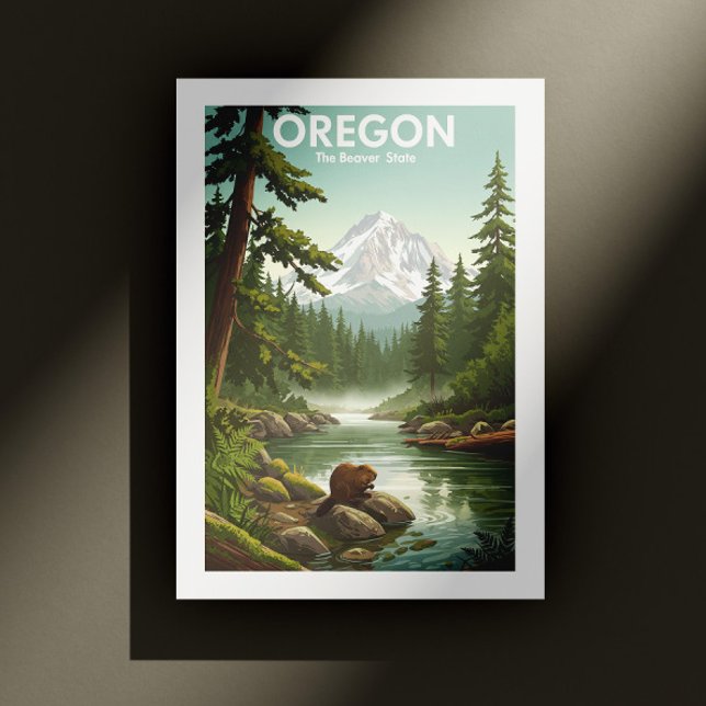 Carte Postale Vintage Oregon (Créateur téléchargé)