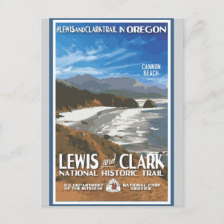 Carte Postale Vintage Oregon Cannon Beach National Park Travel