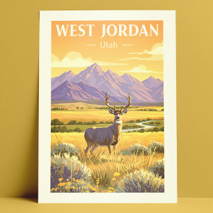 Carte Postale Vintage Ouest Jordanie Utah