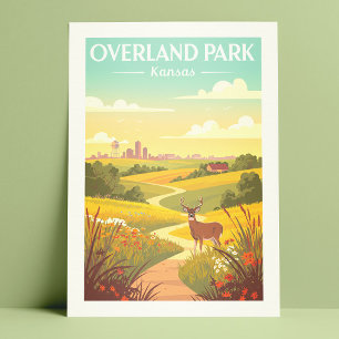 Carte Postale Vintage Overland Park Kansas