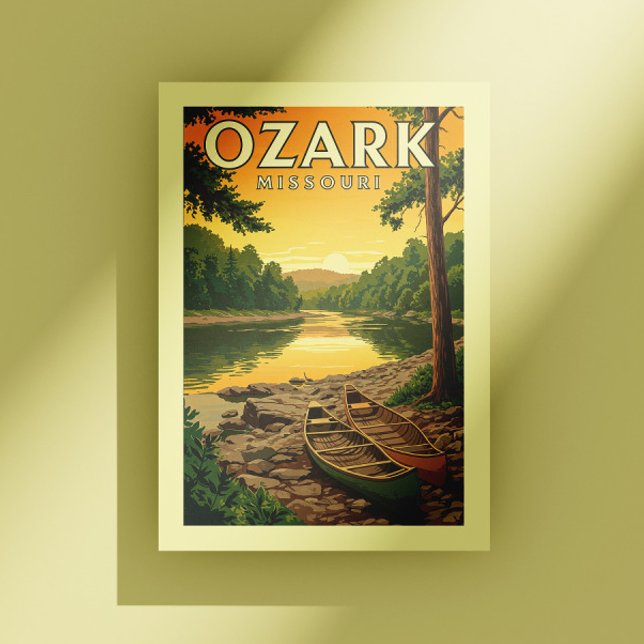 Carte Postale Vintage Ozark Missouri (Créateur téléchargé)