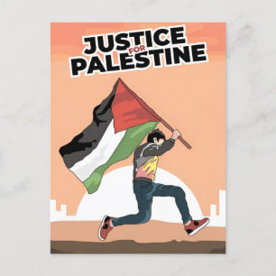 Carte Postale Vintage Palestine Voyage aquarelle rétro