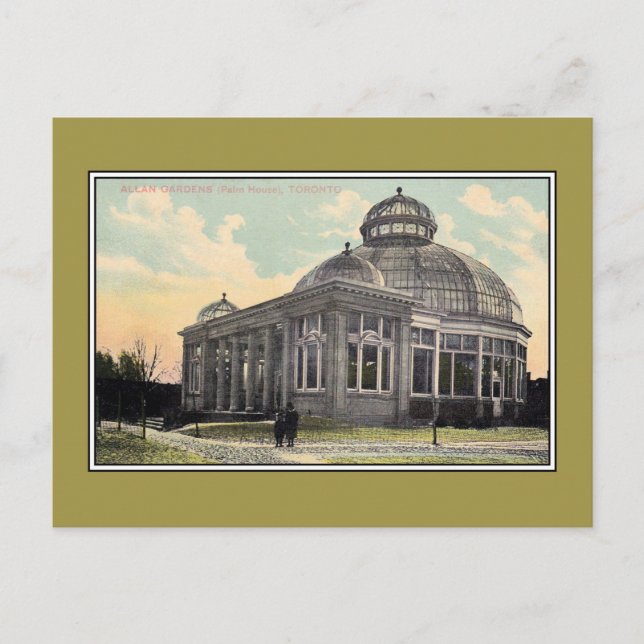Carte Postale Vintage Palm House Allan Gardens Toronto (Devant)