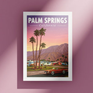 Carte Postale Vintage Palm Springs Californie