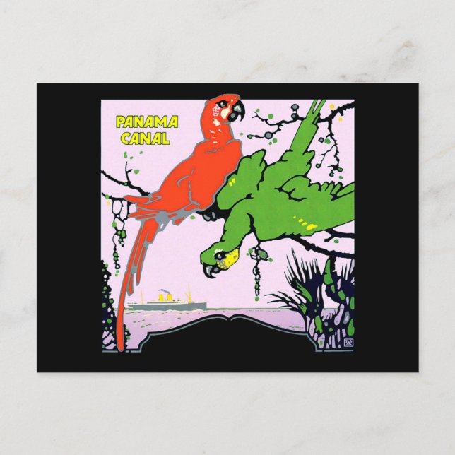 Carte Postale Vintage Panama Canal Travel (Devant)