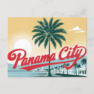 Carte Postale Vintage Panama City, Floride, USA