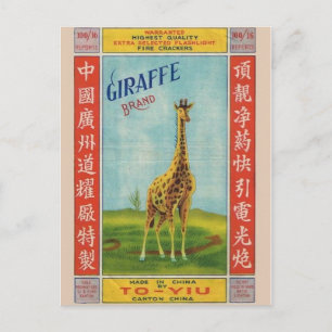 Carte postale vintage Paquet Firecracker