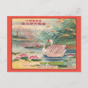 Carte postale vintage Paquet Firecracker