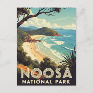 Carte Postale Vintage Parc national de Noosa Australie Voyage