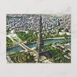 Carte Postale Vintage Paris, Eiffel Tower