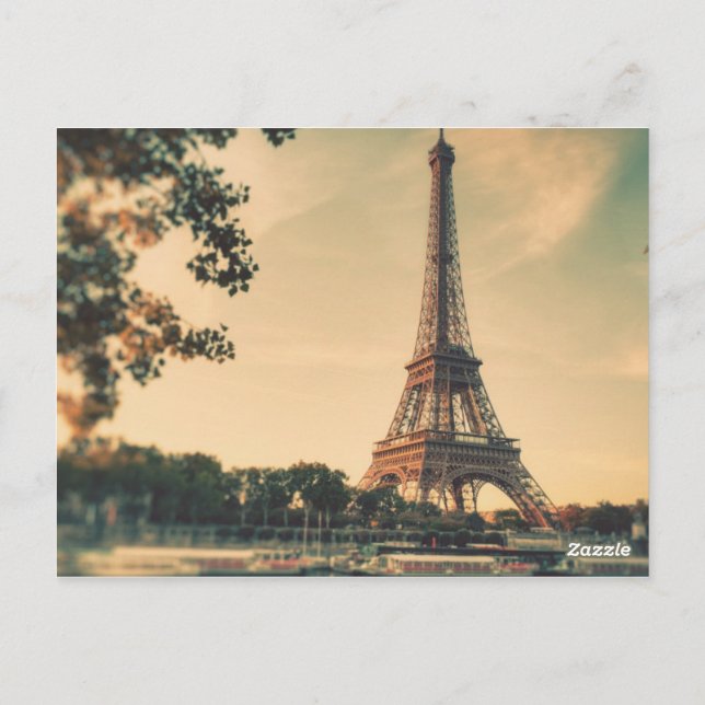 Carte postale vintage Paris France (Dos)