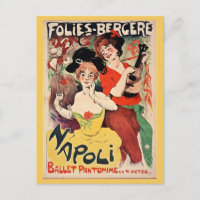 Vintage Paris France Folies Bergère