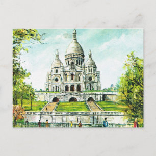 Carte Postale Vintage Paris, Paris, Montmatre, Sacre Coeur