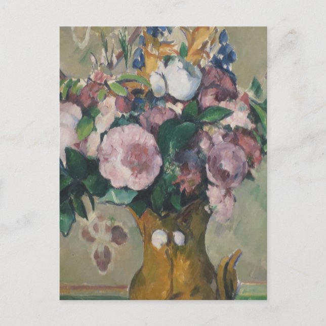 Carte Postale Vintage Paul Cézanne Vase des fleurs (Devant)