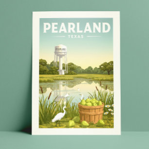 Carte Postale Vintage Pearland Texas