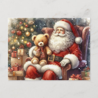 Carte postale vintage Père Noël Christmas