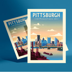 Carte Postale Vintage Pittsburgh Pennsylvanie