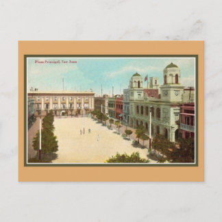 Carte Postale Vintage Plaza Principal San Juan Porto Rico