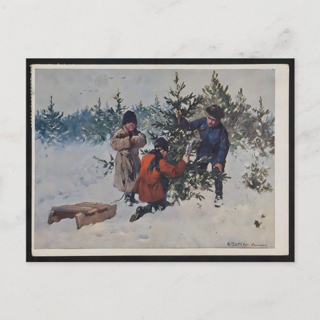 Carte Postale Vintage Poland Christmas (Devant)