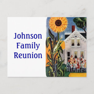 Carte Postale Vintage Porch Famille Porch Renuion 