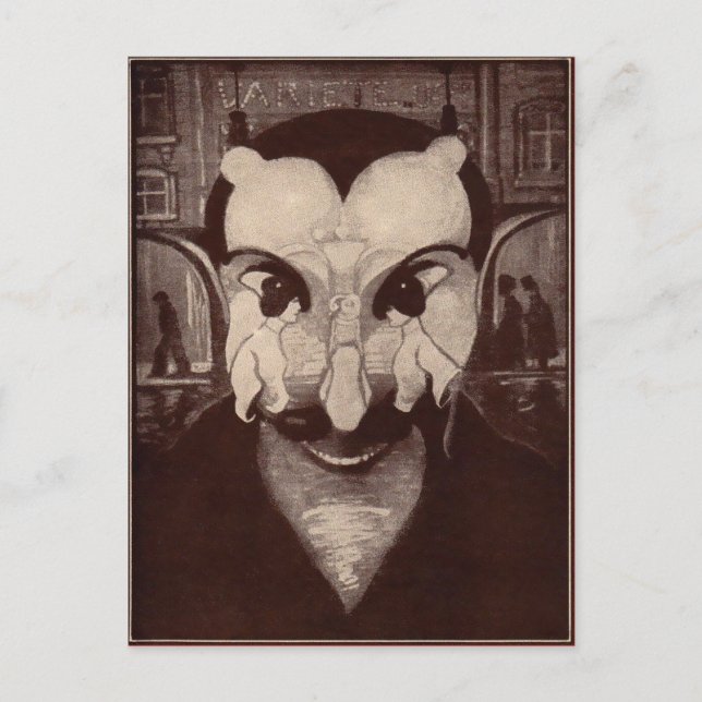 Carte postale vintage pour diabolique (Devant)