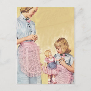 Carte postale vintage pour la fête des mères