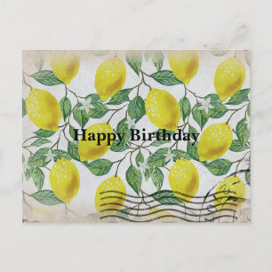 Carte postale vintage pour l'anniversaire