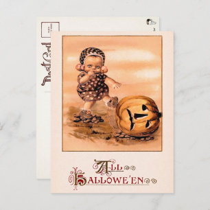 Carte postale vintage pour l'Halloween