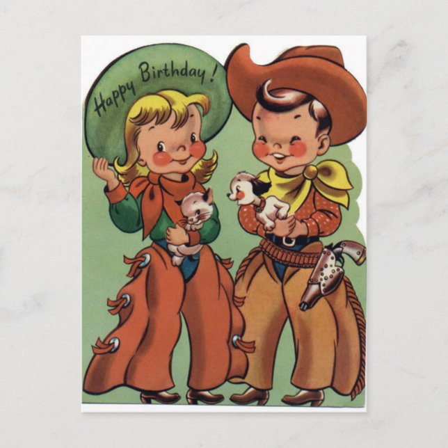 Carte postale Vintage pour l'Occident (Devant)