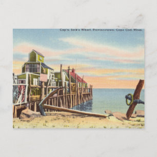 Carte Postale Vintage, Provincetown, Cape Cod, Massachusetts