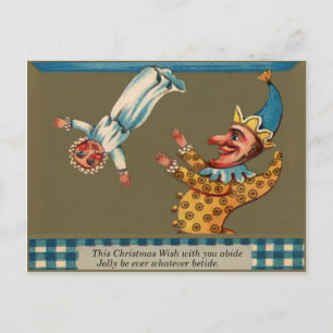 Carte Postale Vintage Punch et Judy Christmas