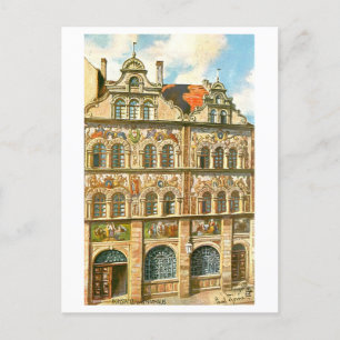 Carte Postale Vintage Rathaus Konstanz Allemagne