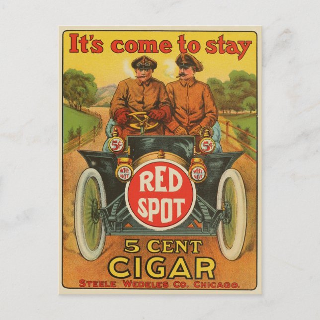 Carte postale vintage Red Spot Cigar Ad (Devant)