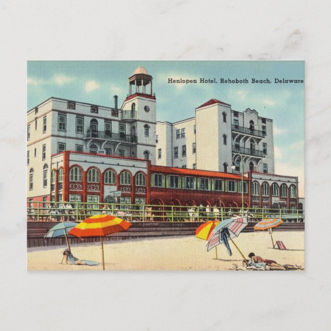 Carte Postale Vintage, Rehoboth Beach, Delaware (Devant)