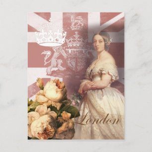Carte Postale Vintage Reine Victoria Londres