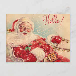 Carte postale vintage Retro Santa Claus