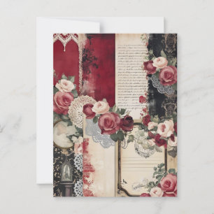 Carte postale Vintage romantique gothique