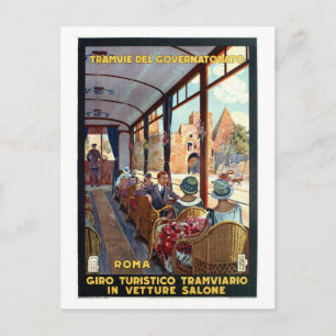 Carte Postale Vintage Rome 1920 poster de voyage italien