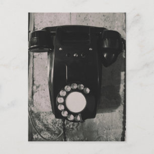 Carte Postale Vintage Rotary Telephone photographic.