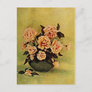 Carte Postale Vintage Safrano Rose par Frederick Martin