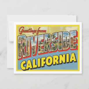 Carte Postale Vintage "Salutations de Riverside, Californie