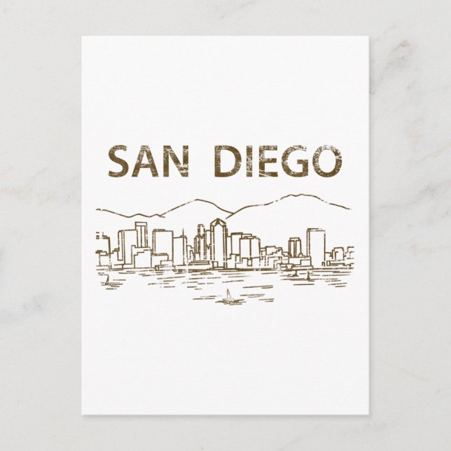Carte Postale Vintage San Diego (Devant)