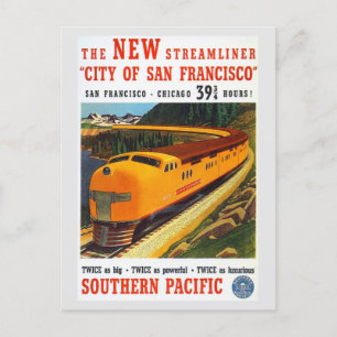 Carte Postale Vintage San Francisco Chicago
