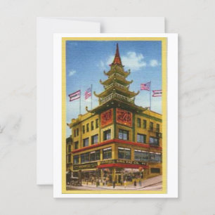 Carte postale vintage San Francisco Chinatown