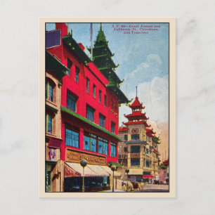 Carte postale vintage San Francisco Chinatown