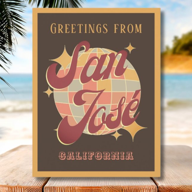Carte postale Vintage San José California USA Retr (Créateur téléchargé)