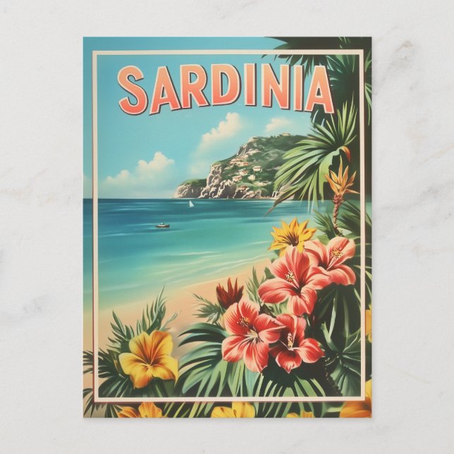 Carte Postale Vintage Sardaigne (Devant)